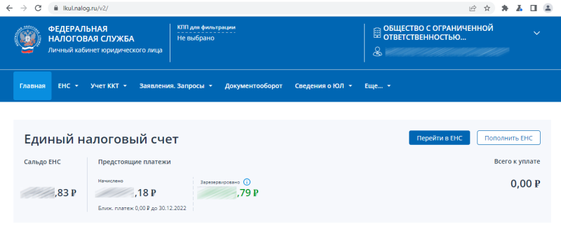 единый налоговый счет в личном кабинете налогоплательщика юридического лица единый налоговый счет в личном кабинете налогоплательщика юридического лица