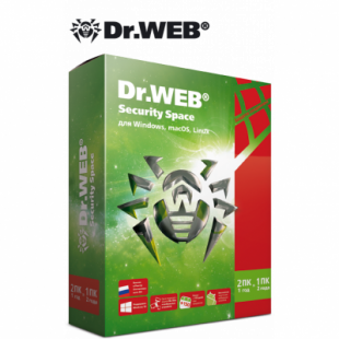 DrWeb Security Space, Рабочие станции:2, 12 мес, продление
